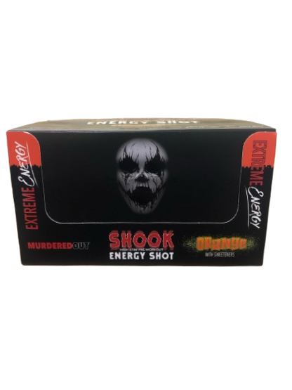 Murdered Out Shook High Stim Pre-Workout Energy Shot GB 12x60ml Orange